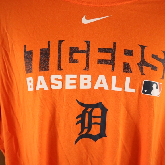 Nike Dri Fit Detroit Togers Baseball Short Sleeve T Shirt 2XL / XXL - Picture 5 of 8